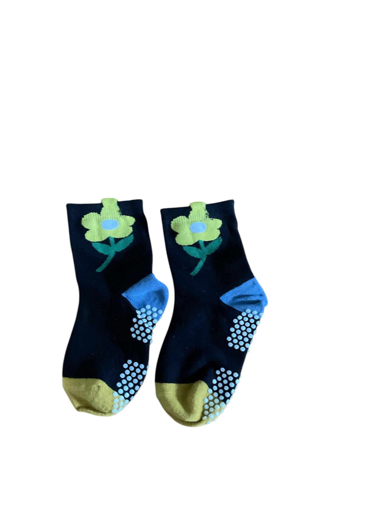 Girls Flower grip socks