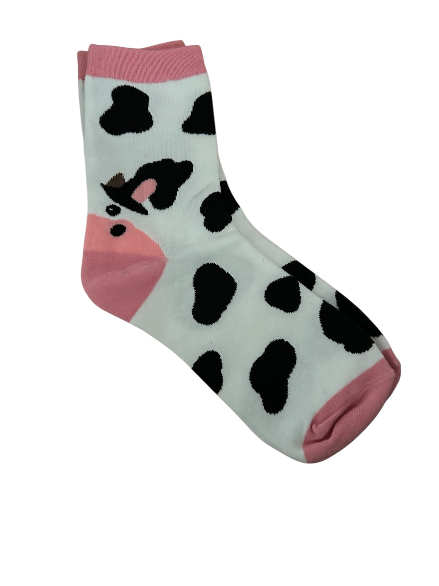 Cow print socks
