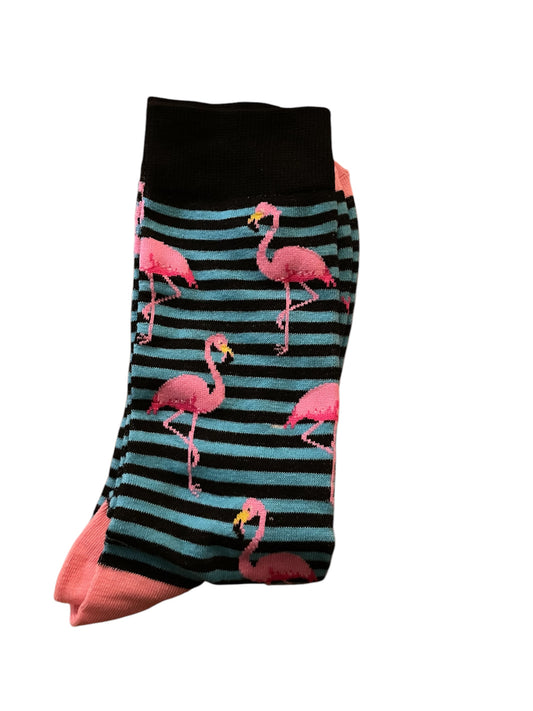 Novelty flamingo socks