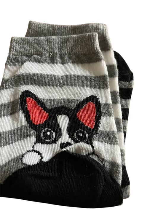 Stripe Dog Socks
