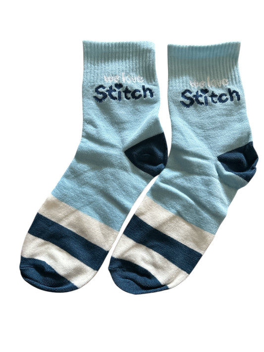 Girls Stitch socks 3-6