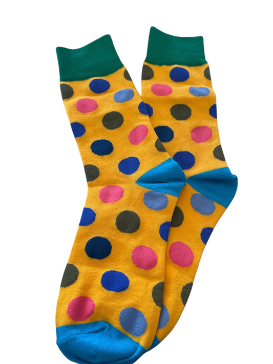 Yellow spot socks