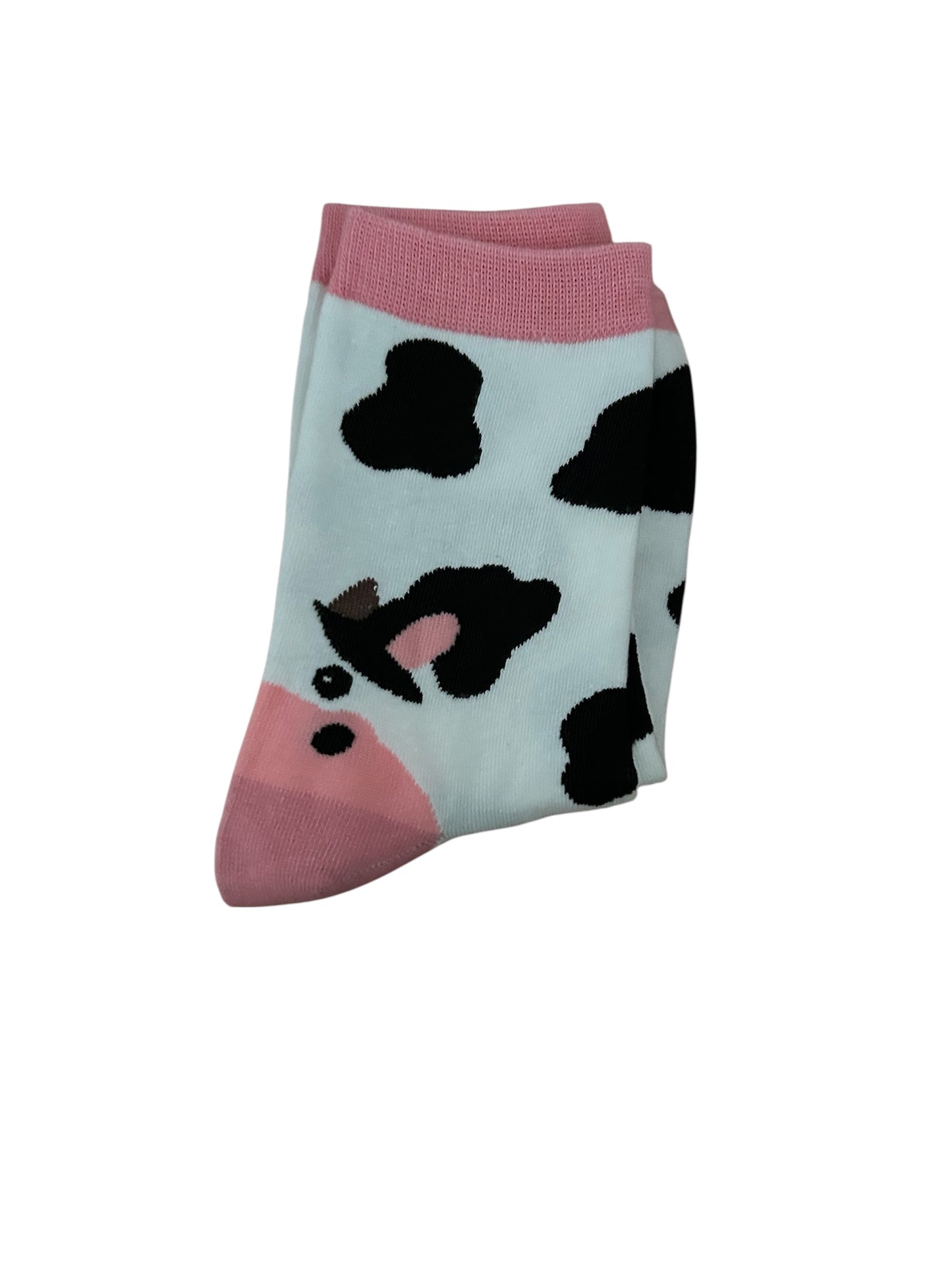 Cow print socks
