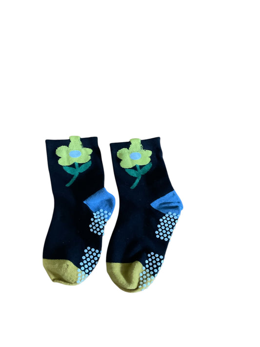 Girls Flower grip socks