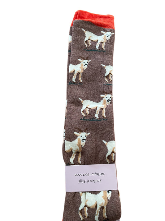 Wellies goats socks