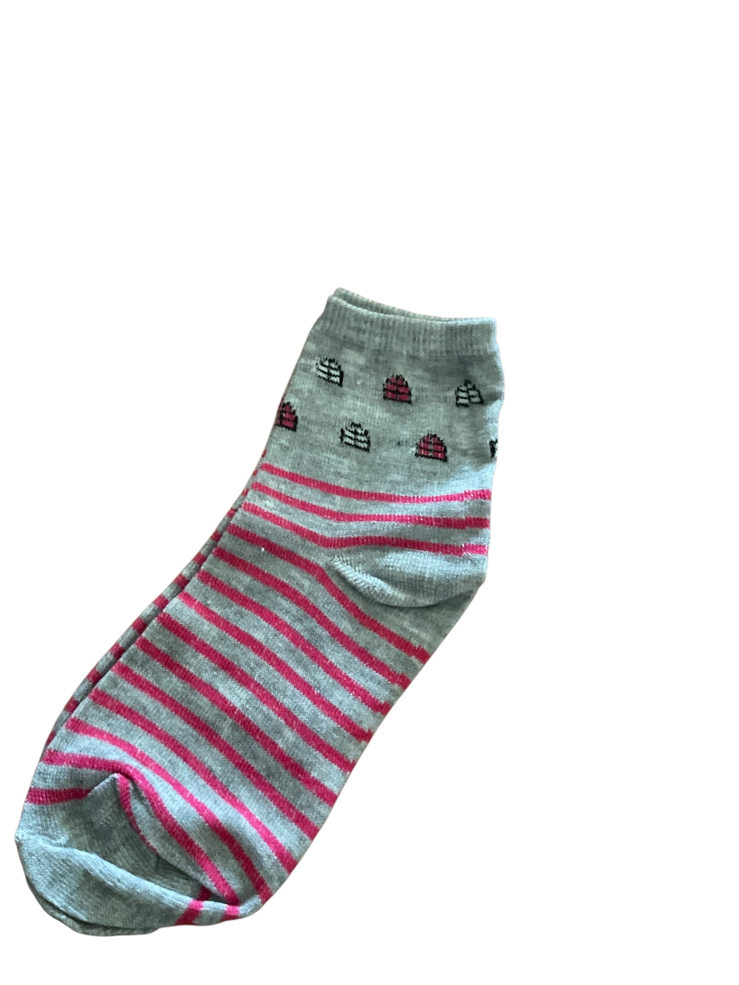 Girls striped socks 13-15 years