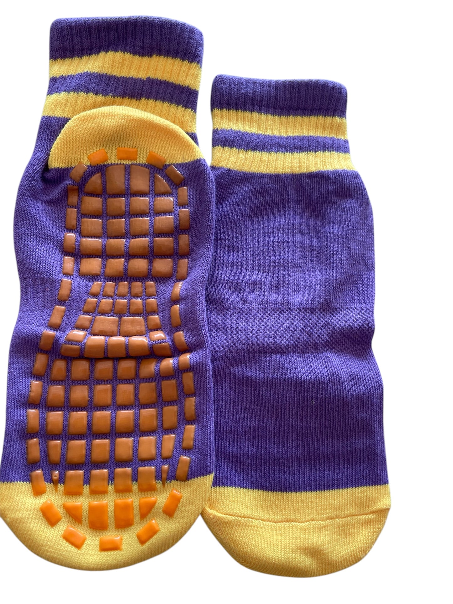 Purple non slip breathable sporty ankle socks
