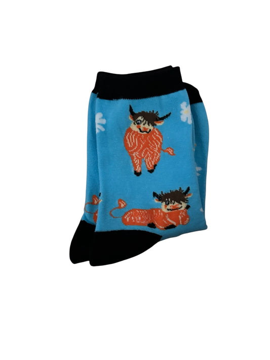 Highland cow socks