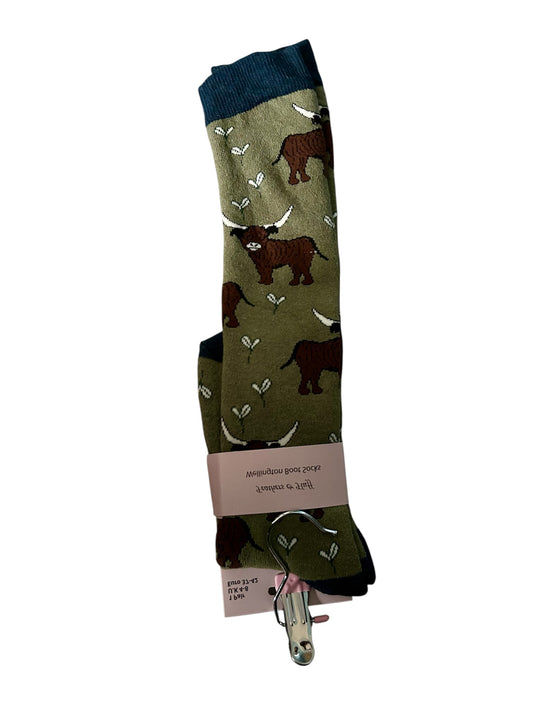 Wellies highland socks